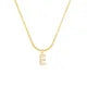 26 Letter Zircon Pendant Necklace