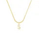 26 Letter Zircon Pendant Necklace