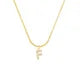 26 Letter Zircon Pendant Necklace