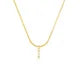 26 Letter Zircon Pendant Necklace