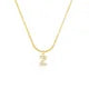 26 Letter Zircon Pendant Necklace