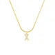 26 Letter Zircon Pendant Necklace