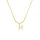 26 Letter Zircon Pendant Necklace