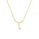 26 Letter Zircon Pendant Necklace