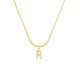 26 Letter Zircon Pendant Necklace