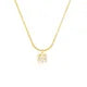 26 Letter Zircon Pendant Necklace